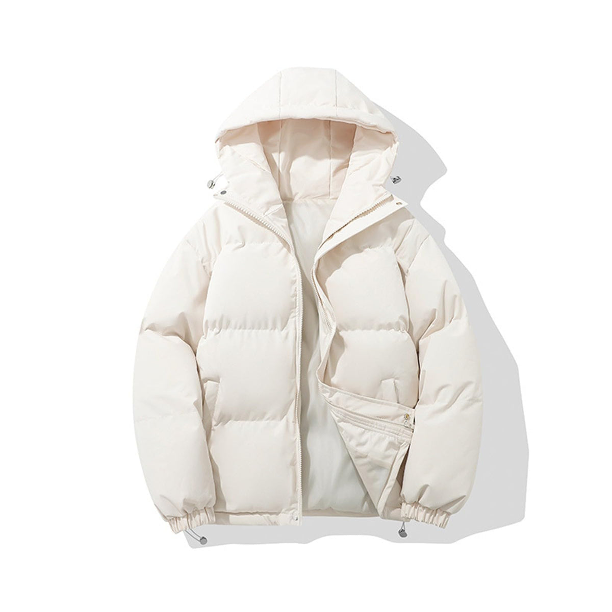 Yinguo Winter Coats for Women UK Quilted Down Puffer Jackets Ladies Lightweight Hoodies Waterproof Jacket Plus Size Slim Coat Warm Outwear Clothing