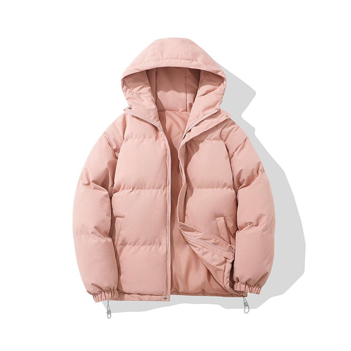 Yinguo Winter Coats for Women UK Quilted Down Puffer Jackets Ladies Lightweight Hoodies Waterproof Jacket Plus Size Slim Coat Warm Outwear Clothing