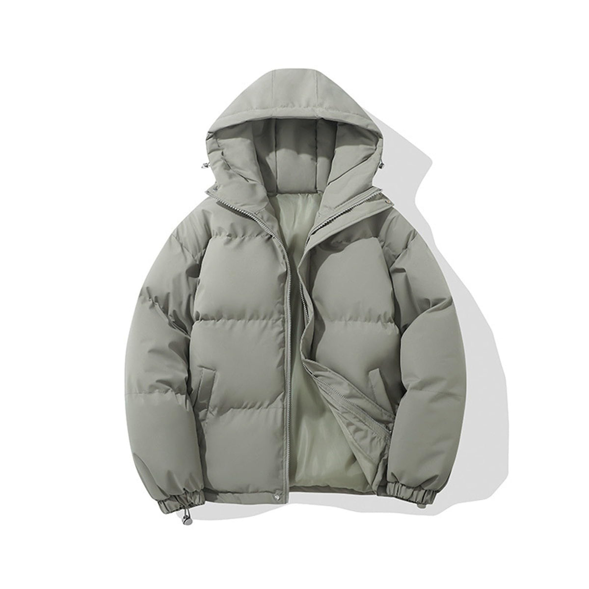 Yinguo Winter Coats for Women UK Quilted Down Puffer Jackets Ladies Lightweight Hoodies Waterproof Jacket Plus Size Slim Coat Warm Outwear Clothing