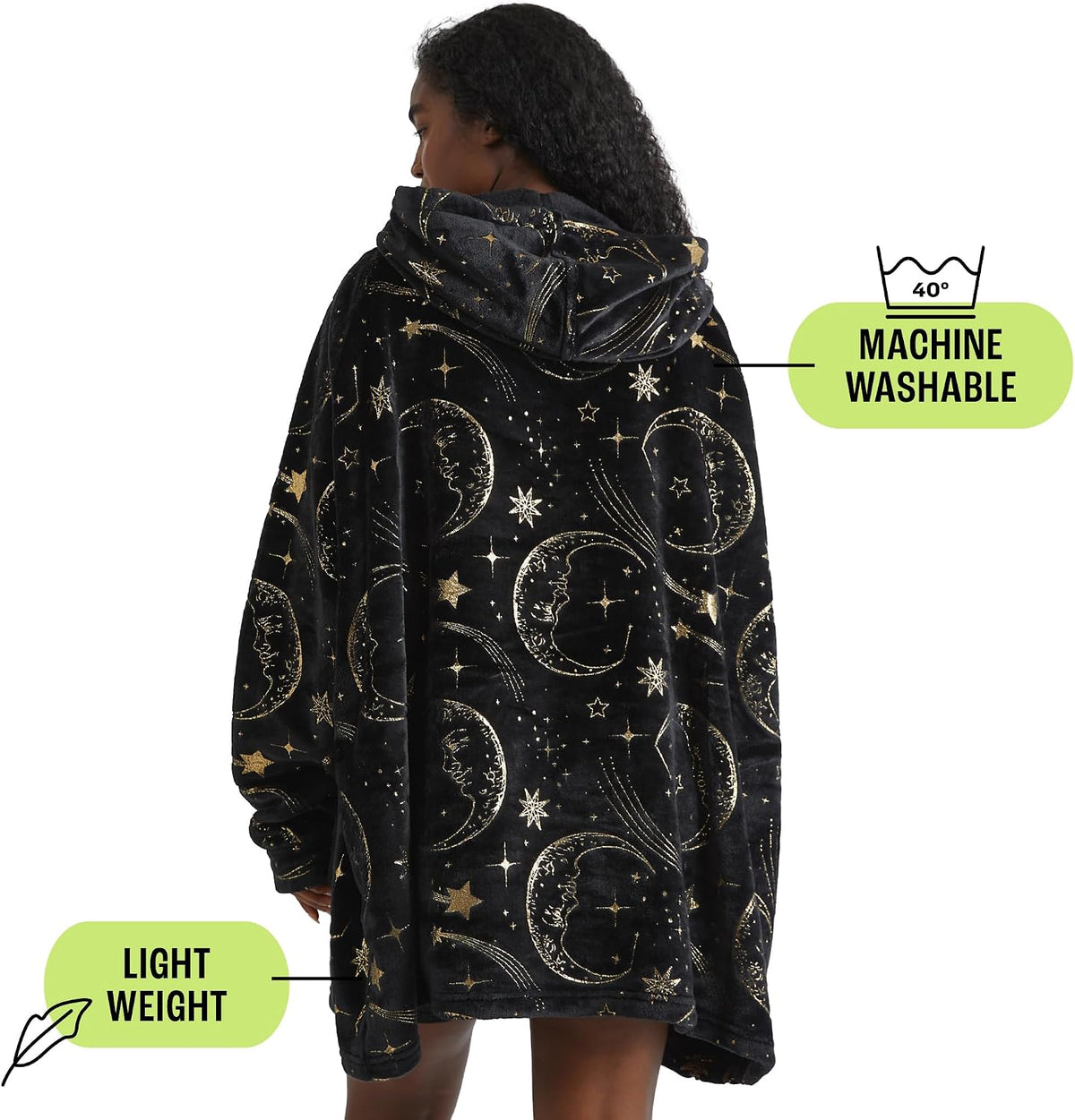 Skinnydip Blanket Hoodie Ultra-Soft Wearable Hooded Blanket for Women & Teens, Cozy Warm Snuggle Hoodie, Lounge Wear Gift, Cute & Stylish, One Size Fits All
